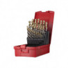 Jeu de Foret hélicoidaux A095 DIN 338 TypN D.1-13x0.5mm HSS 29 unités coffret plastique.DORMER