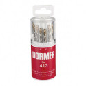 Jeu de Foret hélicoidaux A094 DIN 338 TypN D.1.5-6.5x0.5mm HSS 13 unités Boîte ronde DORMER