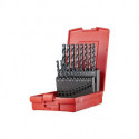 Jeu de Foret hélicoidaux A188 DIN 338 Typ W D.1-10x0.5mm HSS 19 unités coffret plastique.DORMER