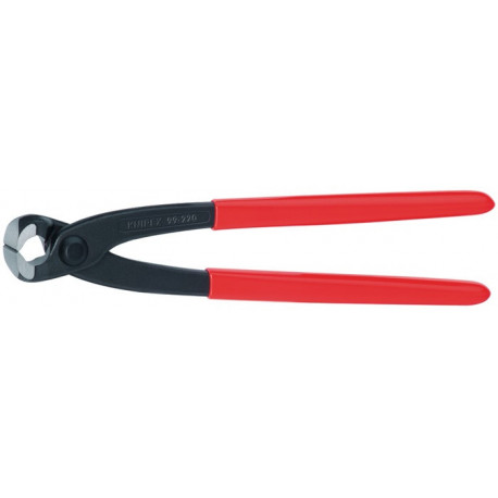 Monierzange L.220mm pol.noir atram.Ku.-Überzug KNIPEX