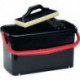 Seau presse à rouleaux p.carreaux Speedy 23l fix.mét.2 roul.lisses roul.à billes