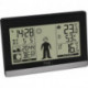 Station météo sans fil Weather Boy H97xL145xP39mm plastique noir / argent pour intérieur et extérieur La figure météo donne une recommandation de vêtements TFA