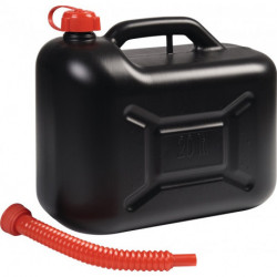 Bidon de carburant de transport 20 l noir HD-PE L405xB210xH350mm