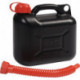 Bidon de carburant de transport 5l noir HD-PE L265xB135xH270mm NOW
