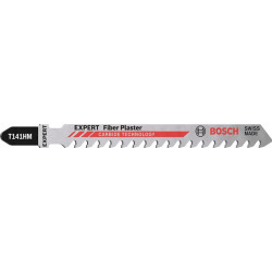 Lame de scie sauteuse Fibre Plâtre T 141 HM total L.100mm dents 4.3mm 3 pièces/carte