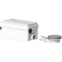 Système de levage SaniShower Flat pour le raccordement aux receveurs de douche plats, blanc SFA