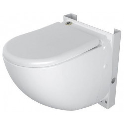 WC suspendu compact SaniCompact Comfort avec système de levage de l'unité de coupe intégré, blanc SFA