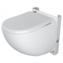 WC suspendu compact SaniCompact Comfort avec système de levage de l'unité de coupe intégré, blanc SFA
