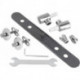 Jeu de charnières pour siège WC Washpoint Softclosing chrome IDEAL STANDARD