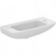 Lave-mains EUROVIT trou pour robinet à droite, sans trop-plein, 500 x 23 blanc IDEAL STANDARD