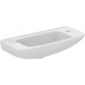 Lave-mains EUROVIT trou pour robinet à droite, sans trop-plein, 500 x 23 blanc IDEAL STANDARD