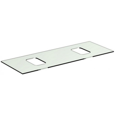 Console en verre TONIC II 1200 mm pour 2 plateaux symétrique IDEAL STANDARD