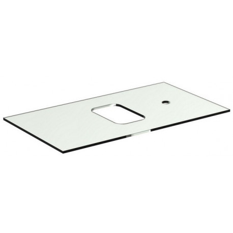 Console en verre TONIC II 800 mm pour coque asymétrique IDEAL STANDARD