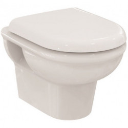 Pack combiné WC suspendu EXACTO sans bord de chasse, avec softcosing, 355 x 480 blanc IDEAL STANDARD