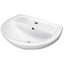 Lavabo Geberit PARIS 650x490mm avec trou pour robinet et trop-plein we