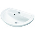 Lave-mains PARIS avec trou pour robinetterie et trop-plein 450 x 320 mm blanc