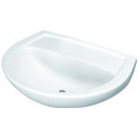 Lavabo Geberit PARIS 600x470mm sans trou pour robinet sans trop-plein we