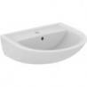 Lavabo EUROVIT 1 trou pour robinetterie, avec trop-plein, 550 x 460 x 17 blanc IDEAL STANDARD