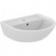 Lave-mains EUROVIT 1 trou pour robinet, avec trop-plein, 500 x 440 x 17 blanc IDEAL STANDARD