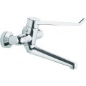 Robinet de sécurité mural pour lavabo monocommande CERAPLUS 280mm Levier 230mm verrouillable Connexions