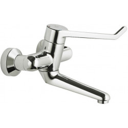 Robinet de sécurité mural pour lavabo monocommande CERAPLUS 230mm Levier 180mm n. verrouillable Connexions