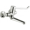 Robinet de sécurité mural pour lavabo monocommande CERAPLUS 230mm Levier 180mm n. verrouillable Connexions