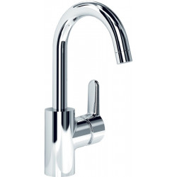 CONNECT Mitigeur lavabo bleu sans vidage, bec haut chromé IDEAL STANDARD