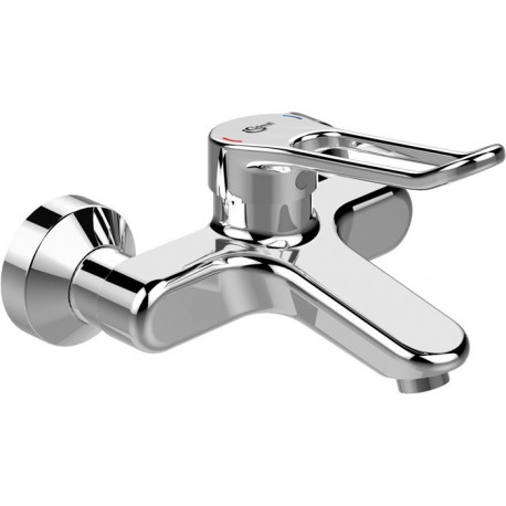 Mitigeur lavabo mural CERAPLUS 2 avec support levier chromé IDEAL STANDARD