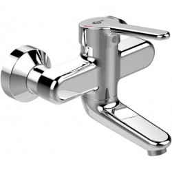 Mitigeur lavabo mural CERAPLUS 2 AP, bec 100 mm chromé IDEAL STANDARD