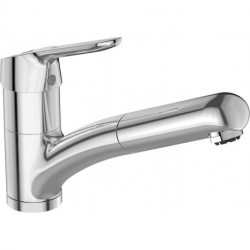 Mitigeur monocommande de cuisine CERAFLEX DN 15, LP, BlueStart, avec douchette chrome IDEAL STANDARD