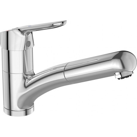 Mitigeur monocommande de cuisine CERAFLEX DN 15, LP, BlueStart, avec douchette chrome IDEAL STANDARD