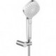 Set de douche à main IDEALRAIN EVO 3 voies, Diamond 115 mm chrome IDEAL STANDARD