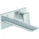 Mitigeur lavabo mural CHECK projection 180mm chrome avec rosace carrée, kit 2 IDEAL STANDARD