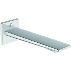 Bec mural CHECK projection 160 mm chromé avec rosace carrée IDEAL STANDARD