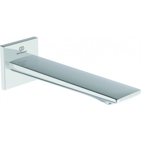 Bec mural CHECK projection 160 mm chromé avec rosace carrée IDEAL STANDARD