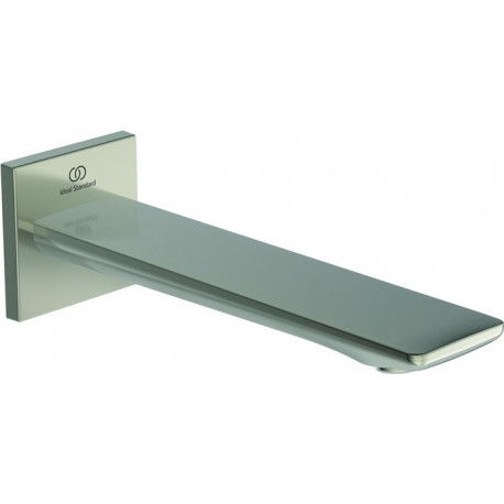 Bec mural CHECK projection 160 mm argent Storm avec rosace carrée IDEAL STANDARD