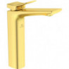 Mitigeur lavabo CHECK projection 150 mm or brossé avec base allongée et vidage IDEAL STANDARD
