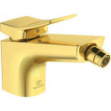 Mitigeur bidet CHECK projection 133 mm or brossé avec vidage IDEAL STANDARD