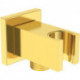 Coude de raccordement mural IDEALRAIN avec support de douche angulaire or brossé IDEAL STANDARD