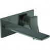 Mitigeur lavabo mural CHECK, saillie 180 mm, gris magnétique avec rosace carrée, kit 2 IDEAL STANDARD