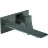 Mitigeur lavabo mural CHECK projection 225 mm gris magnétique avec rosace carrée, kit 2 IDEAL STANDARD