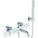 Mitigeur bain JOY avec douchette, chrome, tuyau d'infusion et support mural IDEAL STANDARD