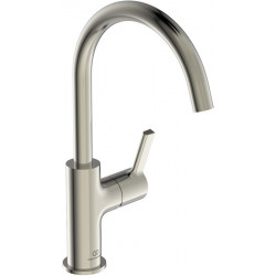 Mitigeur lavabo JOY projection 169 mm argent Storm avec bec haut, sans vidage IDEAL STANDARD