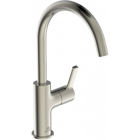 Mitigeur lavabo JOY projection 169 mm argent Storm avec bec haut, sans vidage IDEAL STANDARD