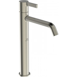 Mitigeur lavabo JOY projection 170 mm argent Storm avec base allongée, sans bonde. NORME IDÉALE