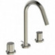 Mitigeur lavabo 3 trous JOY projection 127 mm argent Storm avec vidage IDEAL STANDARD