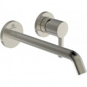 Mitigeur lavabo mural JOY projection 225 mm argent Rosace ronde Storm IDEAL STANDARD