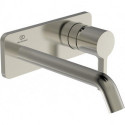 Mitigeur lavabo mural JOY projection 180 mm argent Storm kit 2, rosace carrée IDEAL STANDARD