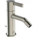 Mitigeur bidet JOY projection 110 mm argent Storm avec vidage IDEAL STANDARD