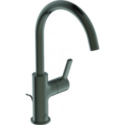 Mitigeur lavabo JOY projection 169 mm gris magnétique avec bec haut, avec vidage IDEAL STANDARD